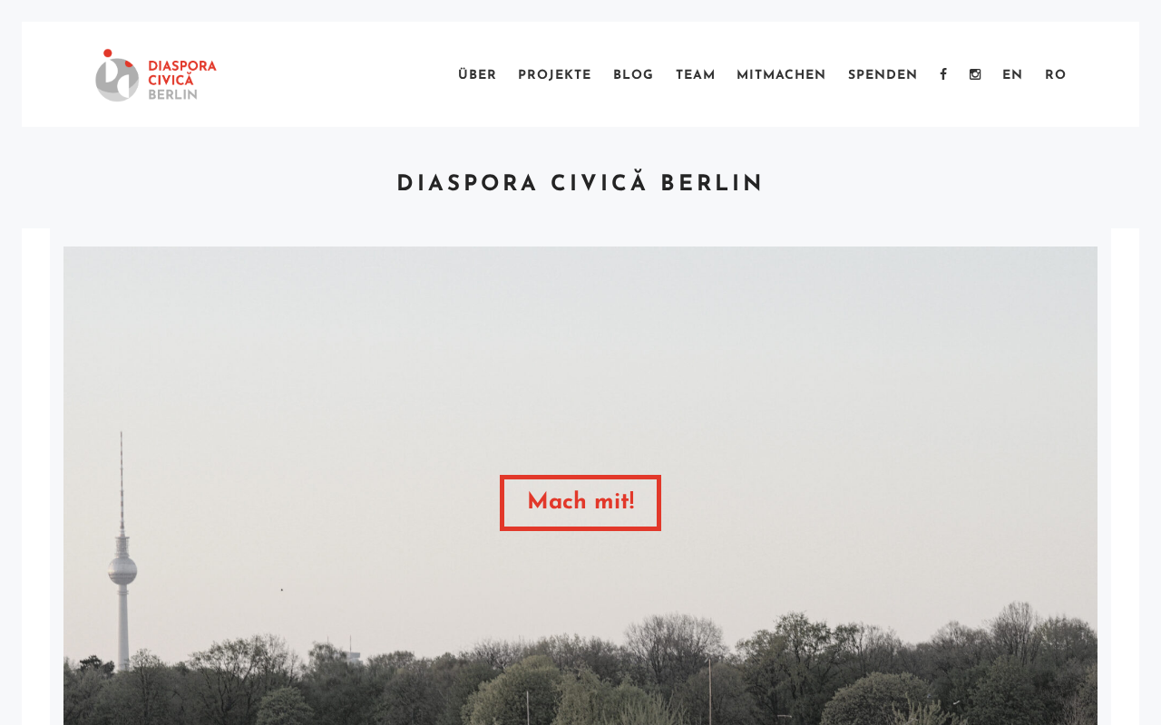 Website von Diaspora Civica Berlin
